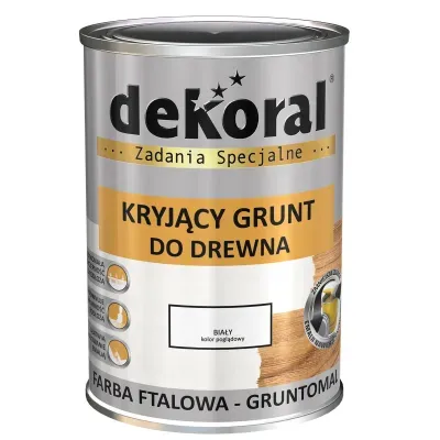 Farba przeznaczona do pierwszego malowania przedmiotów z drewna, materiałów drewnopochodnych oraz tynków uprzednio zapokostowanych. Stosuje się również do malowania wyrobów stalowych uprzednio zagruntowanych farbami przeciwrdzewnymi.