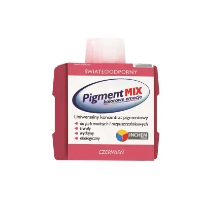 Uniwersalny koncentrat pigmentowy w postaci wodnej dyspersji pigmentów z dodatkiem środków dyspergująco-zwilżających i regulatorów lepkości. Koncentrat Pigment MIX nie zawiera żadnych żywic, glikolu etylenowego, metali ciężkich, lotnych związków organicznych (VOC) i alkilofenoli oksyetylenowanych (APEO).