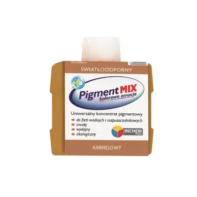 Uniwersalny koncentrat pigmentowy w postaci wodnej dyspersji pigmentów z dodatkiem środków dyspergująco-zwilżających i regulatorów lepkości. Koncentrat Pigment MIX nie zawiera żadnych żywic, glikolu etylenowego, metali ciężkich, lotnych związków organicznych (VOC) i alkilofenoli oksyetylenowanych (APEO).