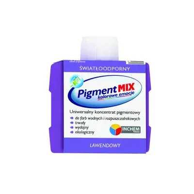 Uniwersalny koncentrat pigmentowy w postaci wodnej dyspersji pigmentów z dodatkiem środków dyspergująco-zwilżających i regulatorów lepkości. Koncentrat Pigment MIX nie zawiera żadnych żywic, glikolu etylenowego, metali ciężkich, lotnych związków organicznych (VOC) i alkilofenoli oksyetylenowanych (APEO).