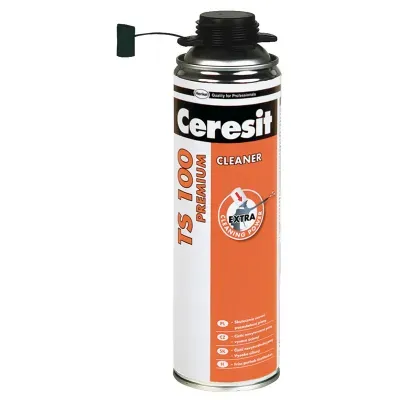 Czyścik do poliuretanu TS 100 PU Cleaner - środek czyszczący do usuwania zabrudzeń nie stwardniałej pianki poliuretanowej oraz do czyszczenia pistoletów - aplikatorów dozujących pianę.