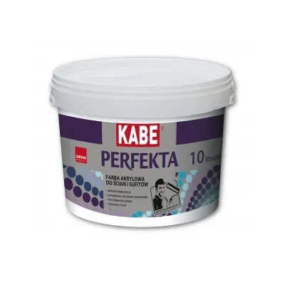 Farba wewnętrzna akrylowa Perfekta biała 3l Farby Kabe
