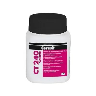 Dodatek do cienkowarstwowych wypraw tynkarskich akrylowych (CT 60, CT 63, CT 64), silikonowo-silikatowych (CT 174, CT 175), silikonowych (CT 74, CT 75), preparatów gruntujących (CT 16) oraz farb akrylowych (CT 42, CT 44) silikonowych (CT 48, CT 49). Przyśpiesza wiązanie i wysychanie tynków oraz farb Ceresit w warunkach obniżonych temperatur i podwyższonej wilgotności powietrza. Dodatek umożliwia prowadzenie robót w okresach późnojesiennych i wczesnowiosennych, gdy temperatura nocą spada poniżej zera. Aplikacja produktów Ceresit powinna odbywać się w dodatnich temperaturach powietrza i podłoża, zaś spadek temperatur poniżej zera jest dopuszczalny po upływie 6–8 h od zakończenia aplikacji.
