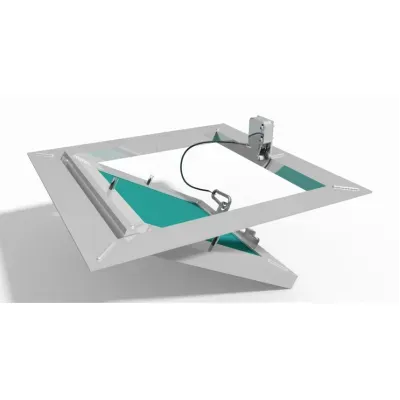 Drzwiczki rewizyjne z ramą aluminiową oraz wypełnieniem z płyt g-k RIGIPS PRO HYDRO TYP H2 (GKBI) 12,5 mm lub 25 mm. 