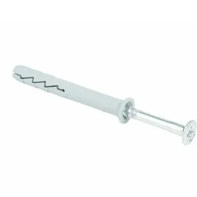 RIGIPS Kołek wbijany z lejkiem 8x60 mm. Trzpień: stal zwykła węglowa ocynkowana galwanicznie. Tuleja tworzywowa: polipropylen (PP)
Tworzywowo - metalowe łączniki rozporowe typu FX są przeznaczone do mocowania w podłożu z betonu zwykłego i z cegły pełnej ceramicznej oraz gazobetonu.