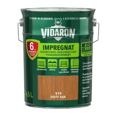 VIDARON IMPREGNAT kolor ZŁOTY DĄB V19  4,5L.jpg