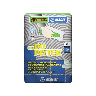 Cementowa zaprawa klejąca do płytek ceramicznych, mrozo- i wodoodporna. Klej jest przeznaczony do klejenia płytek ceramicznych na zewnątrz i wewnątrz budynku, na posadzkach, ścianach i sufitach — pod warunkiem, że podłoże jest stabilne, nośne i chłonne.