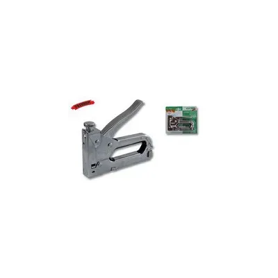 Zszywacz tapicerski:
- stalowy korpus
- regulacja siły wbijania
- typ zszywek: 53/530/A