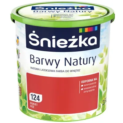 Matowa lateksowa farba do wnętrz:
- odporna na szorowanie i wielokrotne zmywanie
- łatwe usuwanie plam i zabrudzeń
- doskonałe krycie
- zapewnia oddychanie ścian
- charakteryzuje się niską zawartością LZO
- jest bezpieczny dla zdrowia

To wysokiej jakości emulsyjna farba lateksowa charakteryzująca się dużą siłą krycia, bardzo wysoką wydajnością i trwałością kolorów powłoki malarskiej. Daje matowe i w pełni pozwalające „oddychać ścianom” powłoki malarskie odporne na szorowanie. Farba przeznaczona jest do ochronno-dekoracyjnego malowania tynków wapiennych i cementowo-wapiennych, podłoży cementowych, betonowych, gipsowych, drewnianych i drewnopochodnych, cegły, kamienia i płyt gipsowo-kartonowych użytkowanych wewnątrz pomieszczeń.