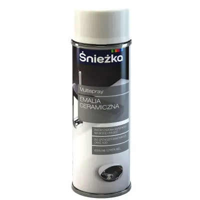 Multispray Emalia Ceramiczna  to wyrób specjalistyczny przeznaczony przede wszystkim do napraw i regeneracji powierzchni lakierowanych i emaliowanych urządzeń sanitarnych i AGD. Charakteryzuje się idealną bielą, doskonałym kryciem malowanej powierzchni a ze względu na swoje właściwości zalecana jest do miejscowego stosowania na powierzchniach pralek, bojlerów, lodówek, brodzików i wanien w celu ich właściwej ochrony.
- Łatwa w stosowaniu.
- Idealnie biała.
- Odporna na wode.
- Do wewnątrz.