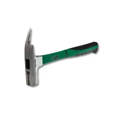 Młotek ciesielski:
- główka wyposażona w magnes
- trzonek: włókno szklane
- antypoślizgowa, bimateriałowa rękojeść