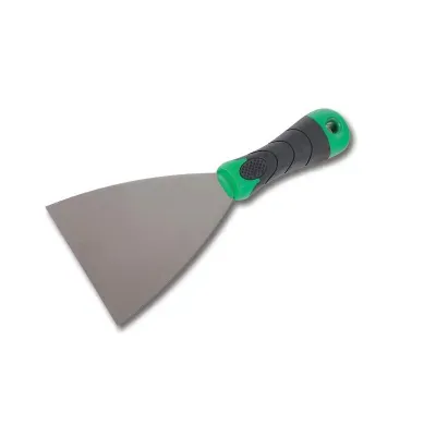 Szpachla malarska:
- stal nierdzewna
- ergonomiczny wygodny uchwyt dwukomponentowy