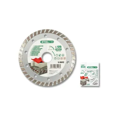 Tarcza diamentowa turbo do cięcia na sucho.
