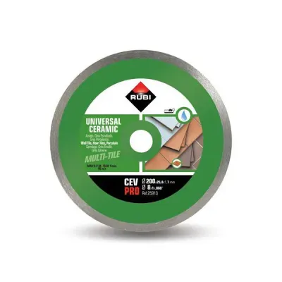 Tarcze diamentowe CEV z obrzeżem ciągłym to najlepszy wybór przy cięciu płytek ściennych.

Tarcze CEV dzięki swojej uniwersalności świetnie odnajdują się w sytuacjach, w których glazurnik musi pracować z różnymi typami płytek.

Używanie uniwersalnych tarcz diamentowych, takich jak CEV, skraca czas pracy, gdyż nie trzeba wymieniać tarczy przy każdej zmianie materiału. W ten sposób możemy uzyskać optymalne wyniki i jakość cięcia dla szerokiej gamy płytek ściennych i podłogowych.