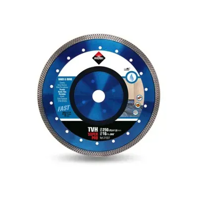 Dzięki ciężkiej pracy oraz szerokiej wiedzy o rynku, RUBI stworzyło tarczę diamentową TVH z obrzeżem TURBO VIPER.

Tarcza TVH przeznaczona jest do cięcia twardych materiałów: granitu, gresu rustykalnego, klinkieru, łupków i gresu porcelanowego.

Specyficzny profil obrzeża diamentowego pozwala na cięcie z dużą prędkością najtwardszych materiałów bez uszczerbku dla jakości wykończenia.