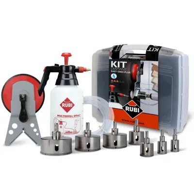 Wiertła EASYGRES są najczęstszym wyborem glazurników chcących wykonać otwory o dowolnej średnicy w niemal każdym rodzaju płytek.

Wiertła diamentowe EASYGRES są powlekane elektrolitycznie i przeznaczone do pracy z wiertarką elektryczną bez udaru.

Jakość diamentu pozwala na wiercenie otworów w gresie, gresie porcelanowym, granicie, marmurze i szkle.