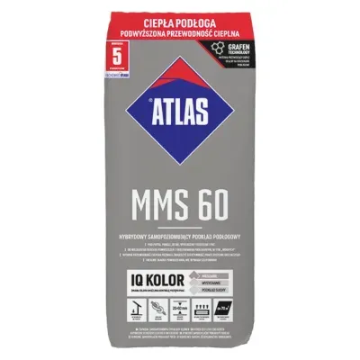 Atlas MMS 60 hybrydowy samopoziomujący podkład podłogowy 25kg