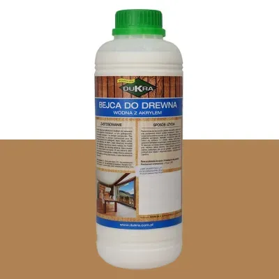 Bejca do drewna wodna dąb 1l z akrylem Dukra
