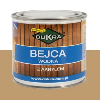 Bejca do drewna wodna dąb jasny 250ml z akrylem Dukra
