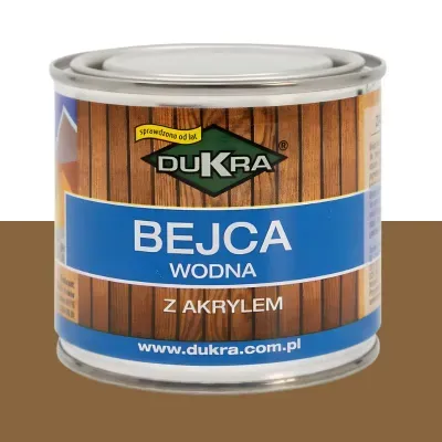 Bejca do drewna wodna kasztan 250ml z akrylem Dukra