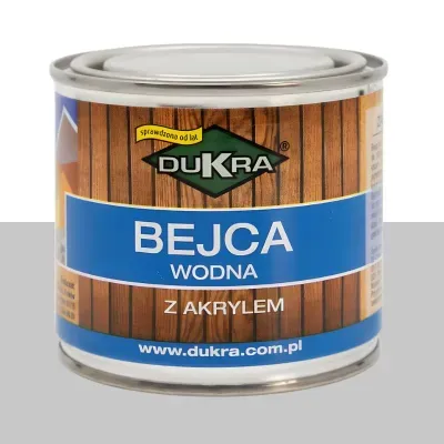 Bejca do drewna wodna popielata 250ml z akrylem Dukra