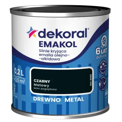 Emakol Strong czarny mat 0,2l
