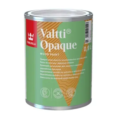Farba do drewna Valtti Opaque biała baza VVA 0,9l półmat zewnętrzna Tikkurila