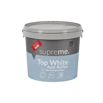 Farba wewnętrzna biała Top White Anti-Reflex 5l Kabe