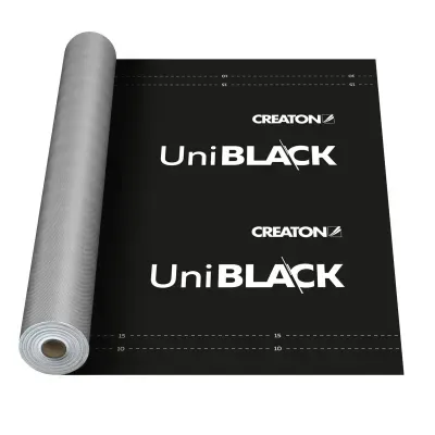 Folia dachowa paroprzepuszczalna UNIBLACK 1,5mx50m 160g/m2 Creaton