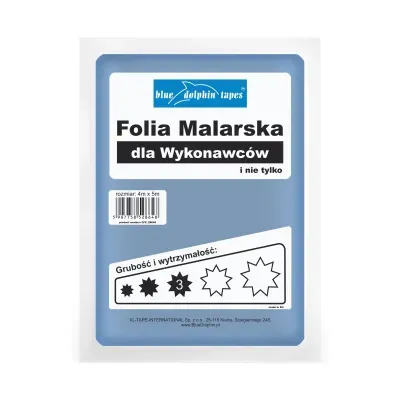 Folia malarska dla wykonawców 4x5m średnia CFC_28648 Blue Dolphin