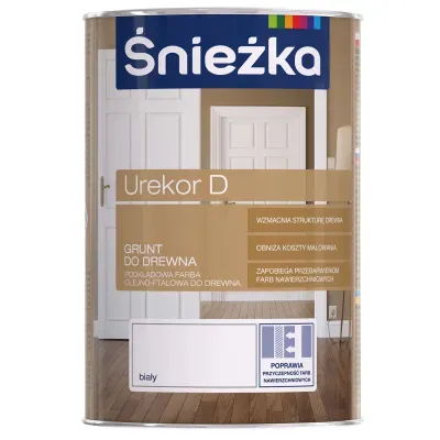 Grunt do drewna Urekor D biały 0,8l Śnieżka