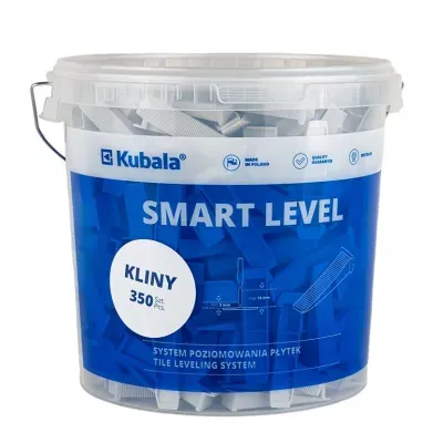 Oryginalne opakowanie: Kliny do poziomowania płytek wiadro 350szt. Smart Level Kubala