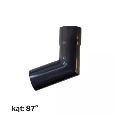 Kolanko rury spustowej R50 87° śr.40mm RAL7024 grafit Renoplast