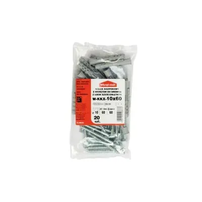 Kołek rozporowy uniwersalny 10mm wkręt 6x60mm 20 szt. Klimas
