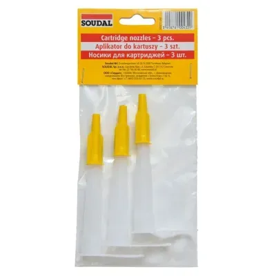 Końcówki do silikonu 3szt. Soudal 