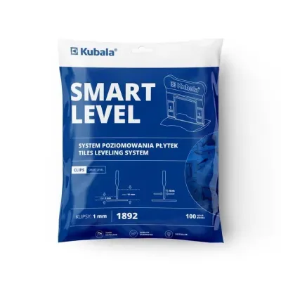 Kubala Smart Level System poziomowania płytek klipsy 1mm 100szt.