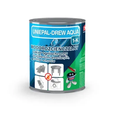 Lakier do podłóg drewnianych ognioochronny Uniepal Drew Aqua 1-K 2,5l ADW