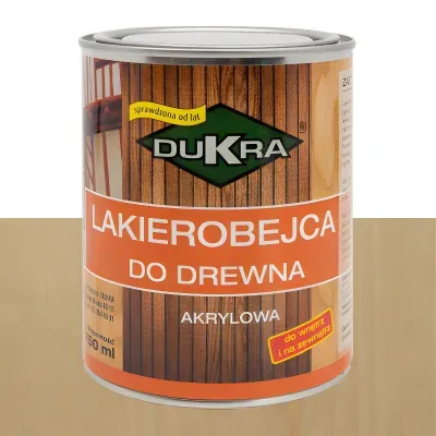 Lakierobejca do drewna akrylowa bezbarwna 750ml Dukra