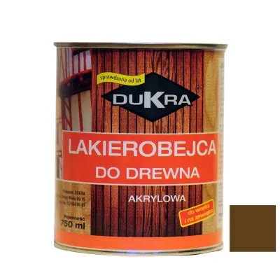 Lakierobejca do drewna akrylowa palisander 750ml Dukra