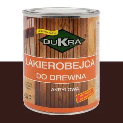 Lakierobejca do drewna akrylowa wenge 750ml Dukra