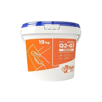 Masa szpachlowa gotowa Q2-Q3 Kończy 19 kg Rigips