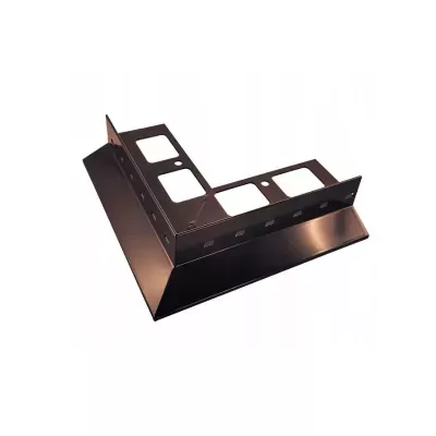 Narożnik zewnętrzny D25 90° RAL8019 brąz Renoplast