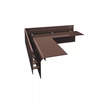 Narożnik zewnętrzny W30R PLUS 90° RAL8019 brąz Renoplast