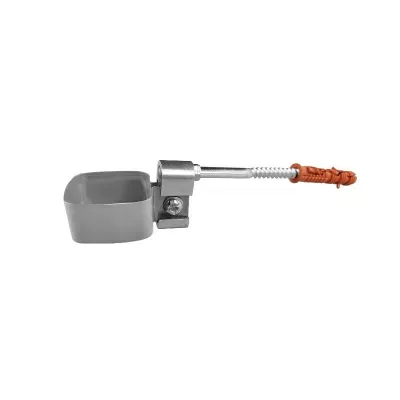 Obejma rury spustowej RK65 dł.12cm 45x45mm RAL7037 szary Renoplast