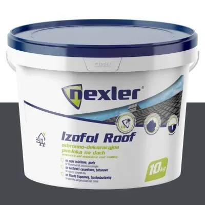Powłoka ochronno-dekoracyjna na dach Izofol Roof grafit RAL7024 10kg Nexler