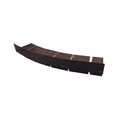 Profil okapowy łukowy nacinany W35 PLUS 2mb RAL8019 brąz Renoplast