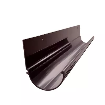 Rynna prosta R50 200cm śr.40mm RAL8019 brąz Renoplast