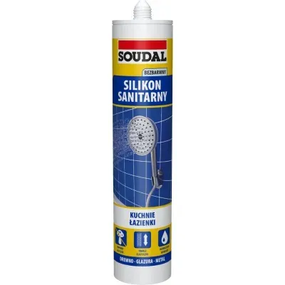 Silikon sanitarny bezbarwny 280ml Soudal