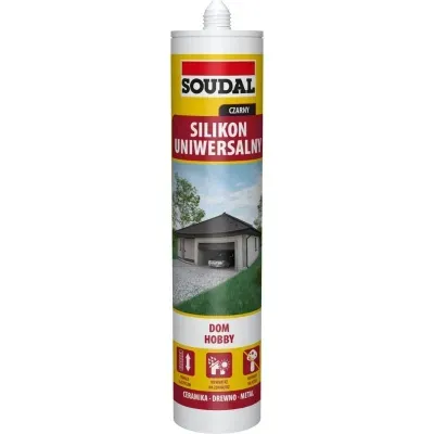Silikon uniwersalny czarny 280ml Soudal