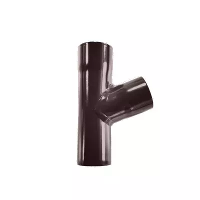 Trójnik rury spustowej R50 67° śr.40mm RAL8019 brąz Renoplast
